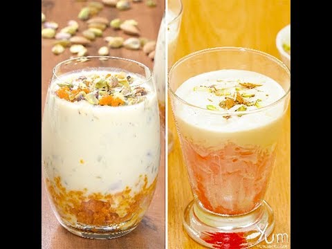 Rabri Ladoo Parfait | 2 ways Rabri | Rabri Falooda Recipe
