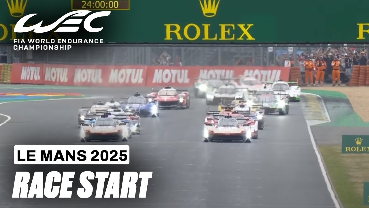 Race Start and Opening Lap | 24 Hours of Le Mans 2025 | FIA WEC