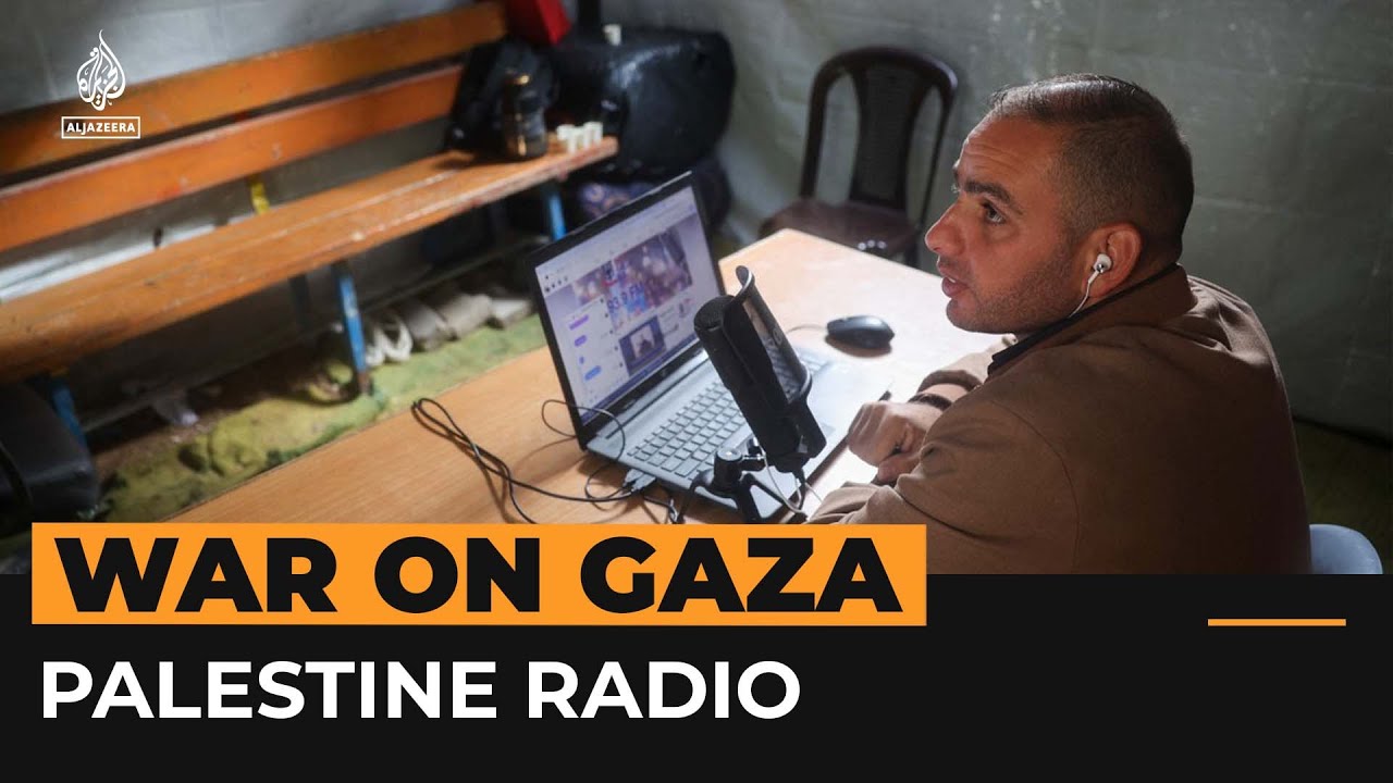 Radio host connects displaced Palestinians in Gaza | Al Jazeera Newsfeed