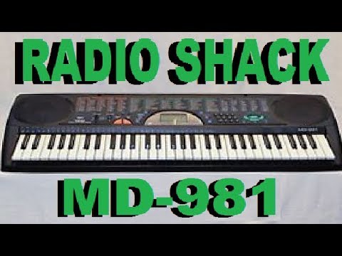 Radio Shack MD-981 home keyboard ...noisy.