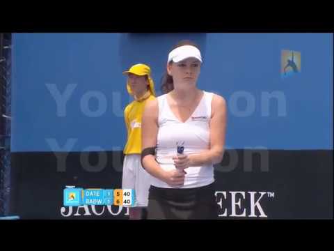 Radwanska tennis oops funny