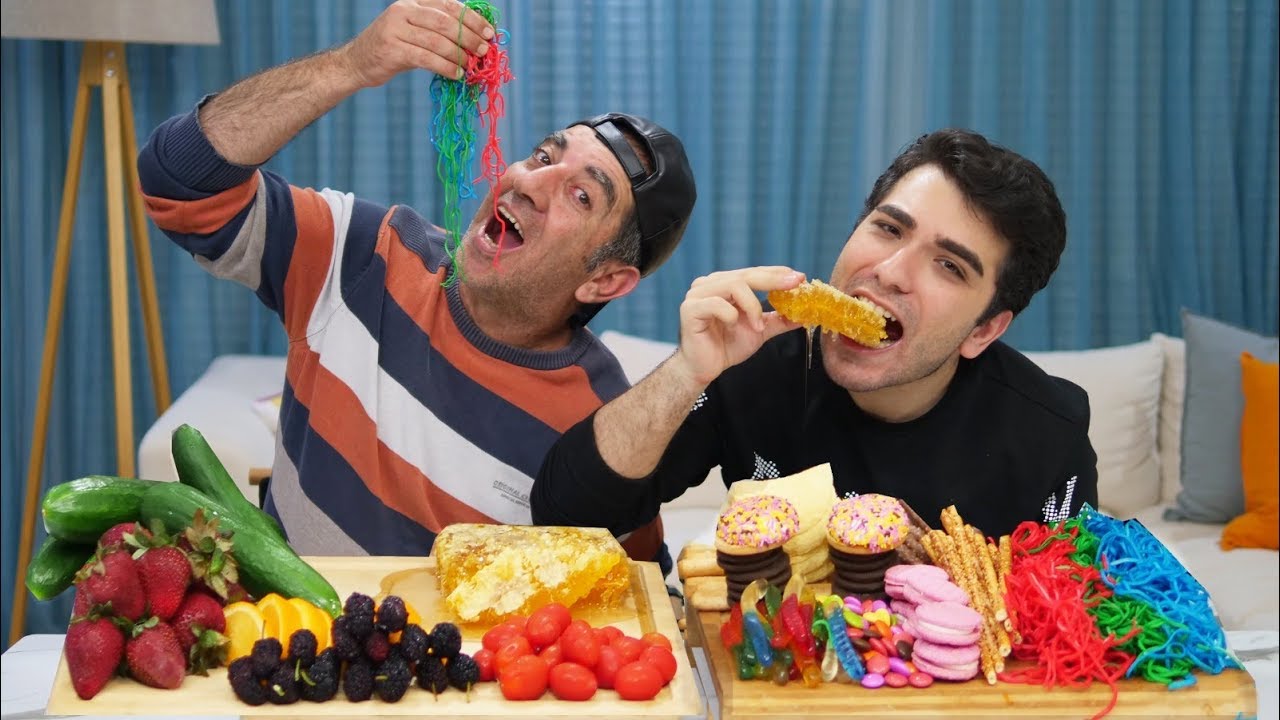 RAHATLATICI ASMR DENEDİK !! (Petek Bal,Gökkuşağı Noodle,Pringles)