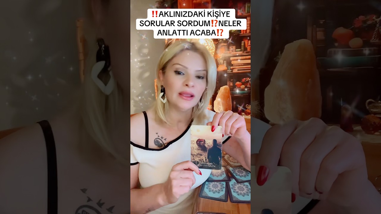 ‼️RAHMANİ Mİ⁉️ŞEYTANİ Mİ⁉️AKLINIZDAKİ KİŞİYE SORULAR SORDUM ⁉️#keşfet #youtubeshorts #youtube #tarot