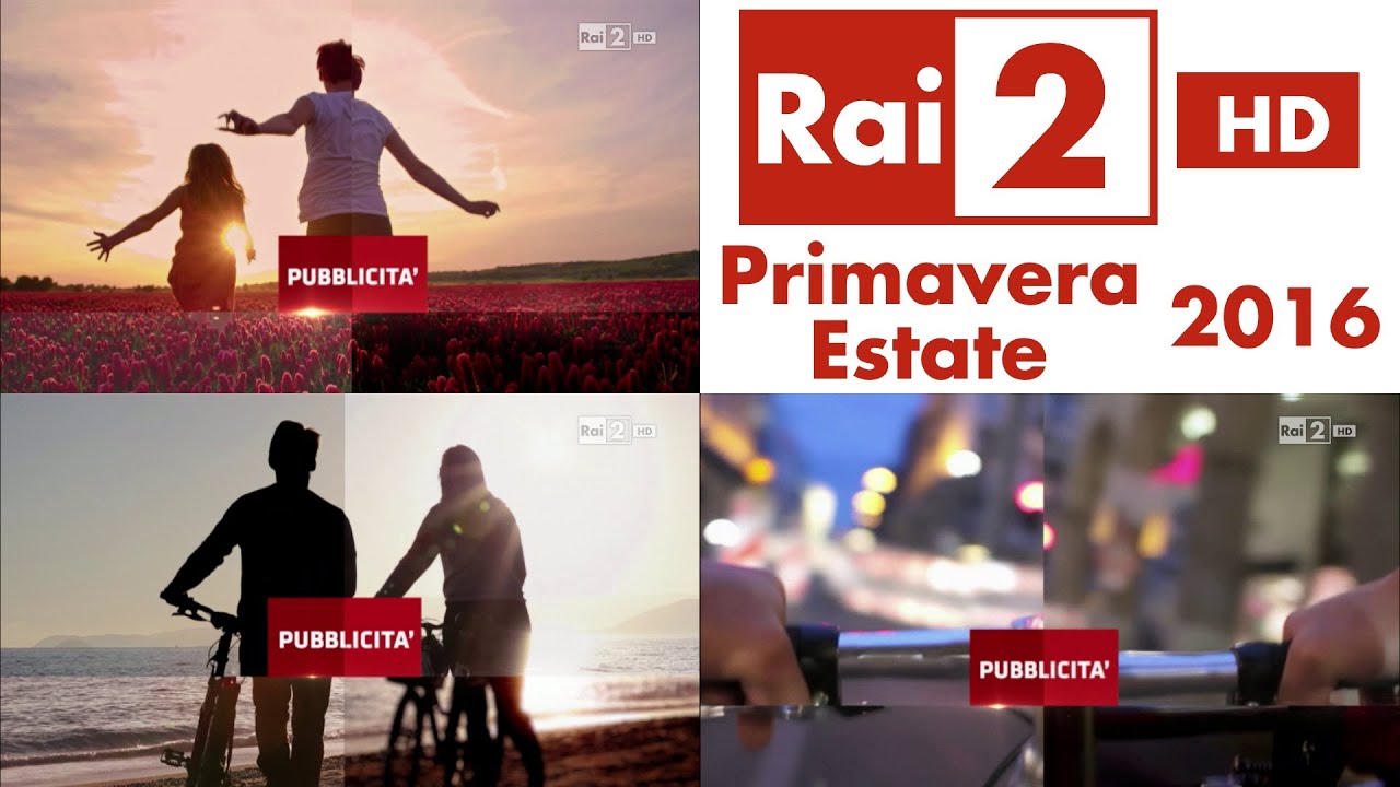 Rai 2 HD - Bumper Primavera/Estate 2016 - Raccolta completa