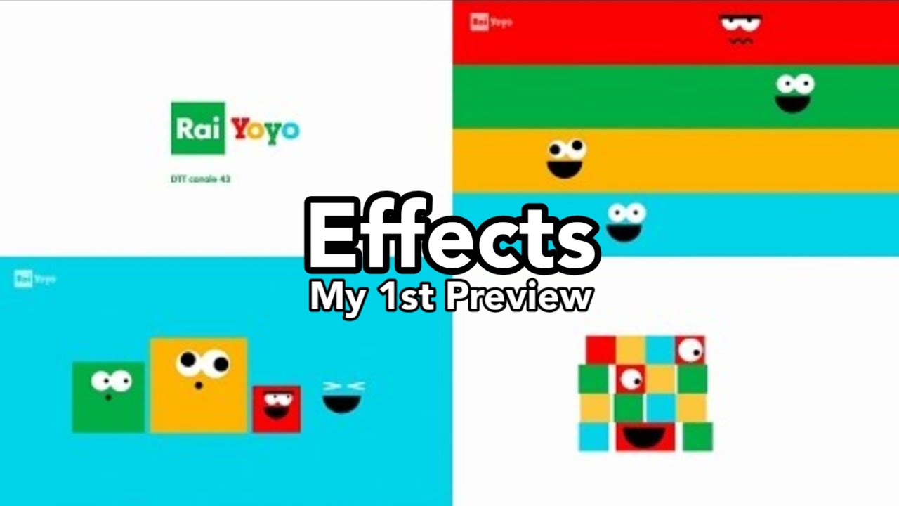 Rai Yoyo - Raccolta Bumpers from 2017 to 2019 Effects Round 1 (My First Preview)
