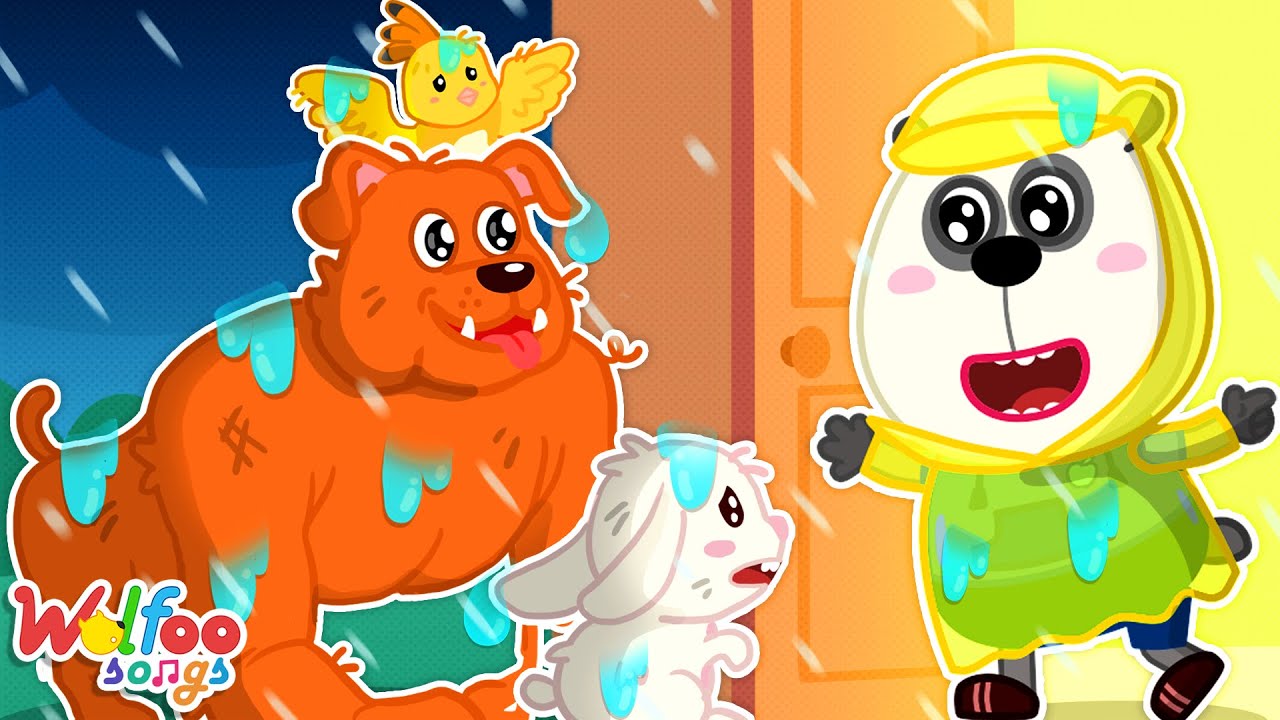 Rain Rain Go Away (Animal Version) 🐶🐱🐰🐥 | Wolfoo Song and Nursery Rhymes