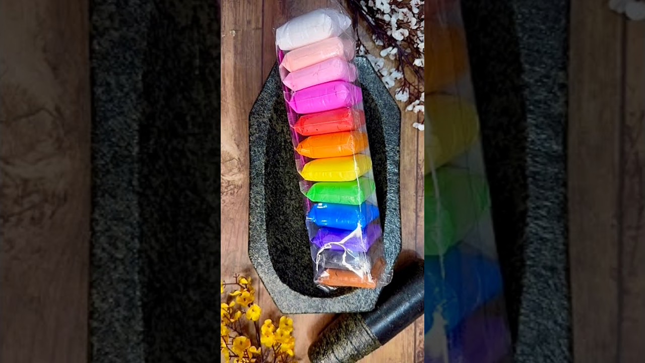 Rainbow slime making 🌈 #relaxingslime #satisfying #asmr #shorts