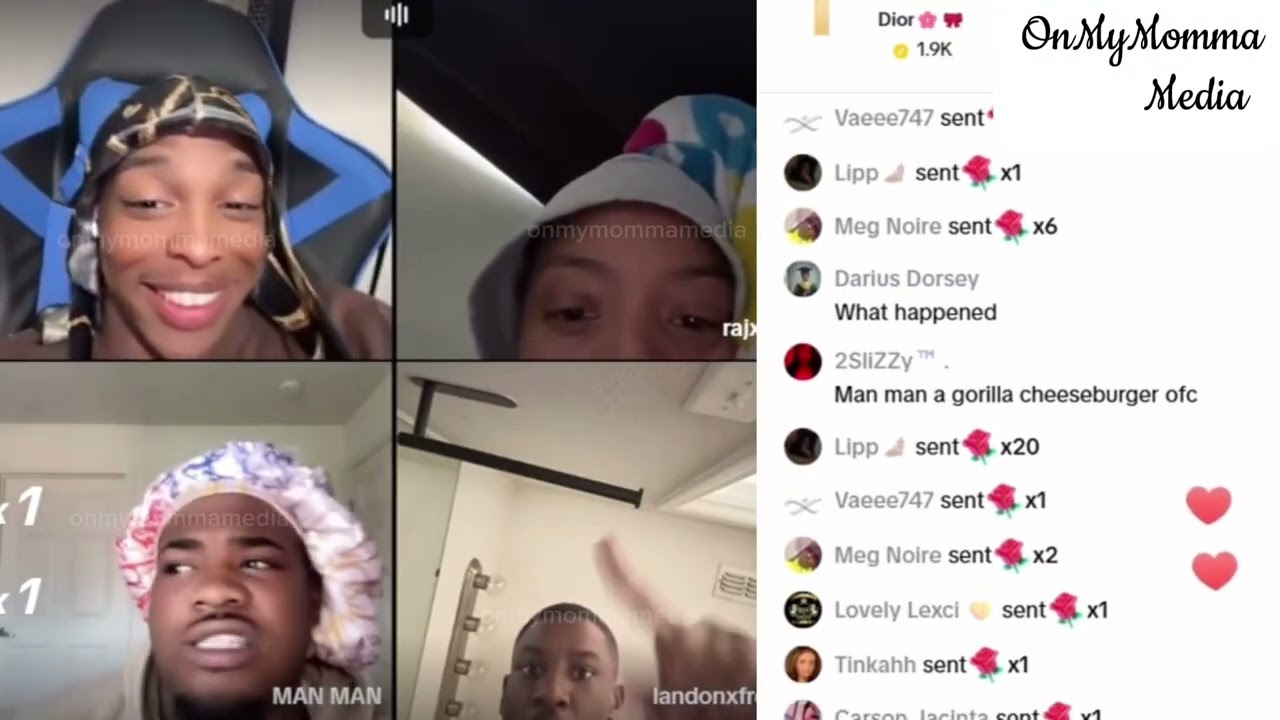 Raj Poodie Landon ManMan TikTok Live