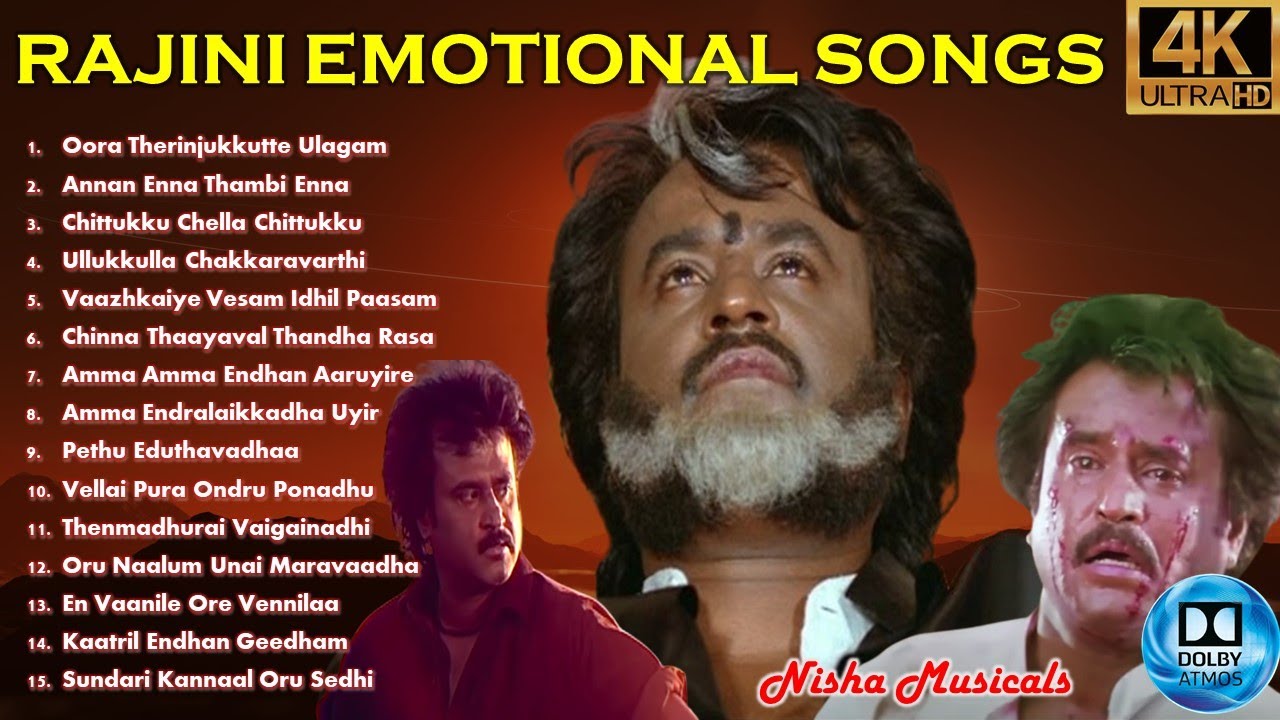 Rajinikanth sad songs || Tamil movie songs || Ilayaraja Hits || Rajini Sad Hits Tamil