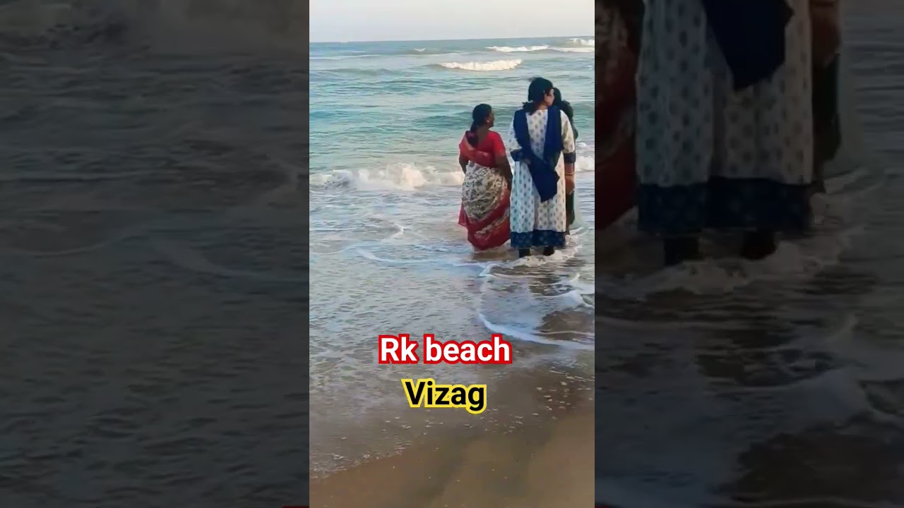 Rama Krishna beach in vizag (RK beach ⛱️) #vizag #beach