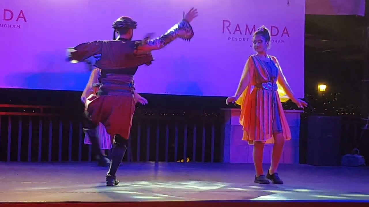 ramada wyandam hotel akbük türkisch night türk gecesi 2023 animation kudis
