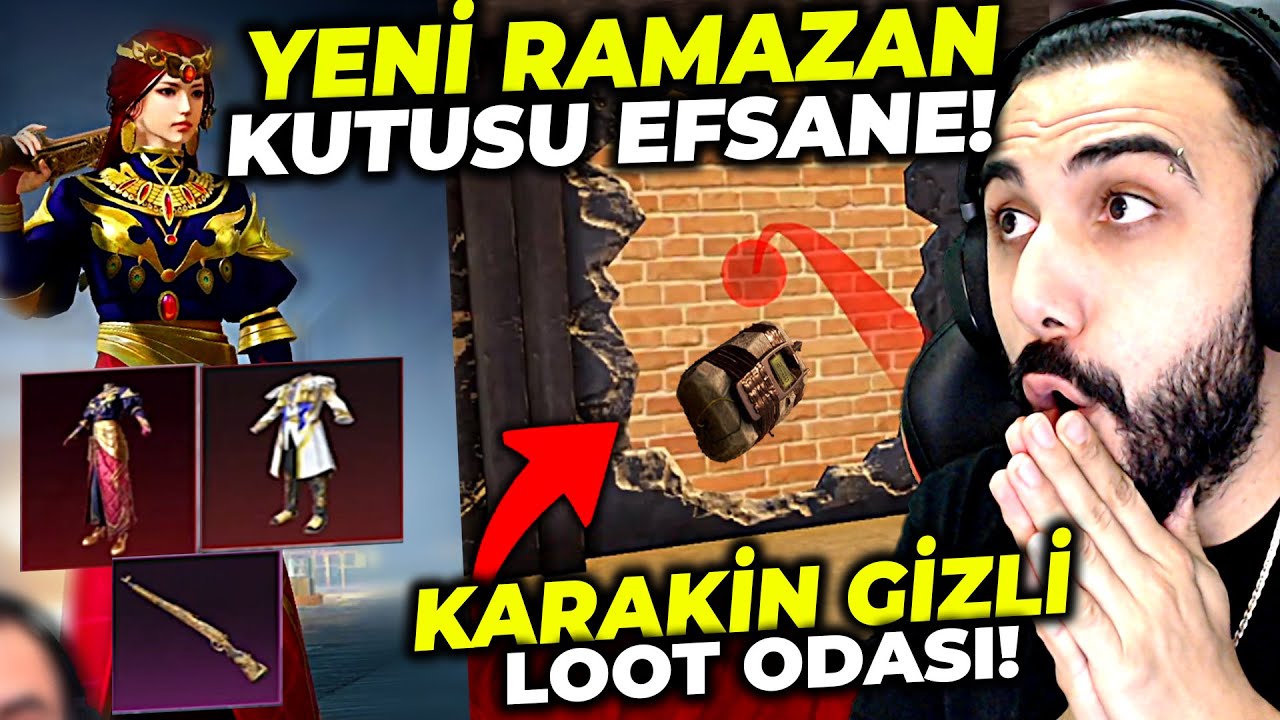 RAMAZANA ÖZEL YENİ KUTU VE KARAKİN GELDİ!! GİZLİ LOOT ODASINDA PUBG MOBILE'I SOYDUK!!