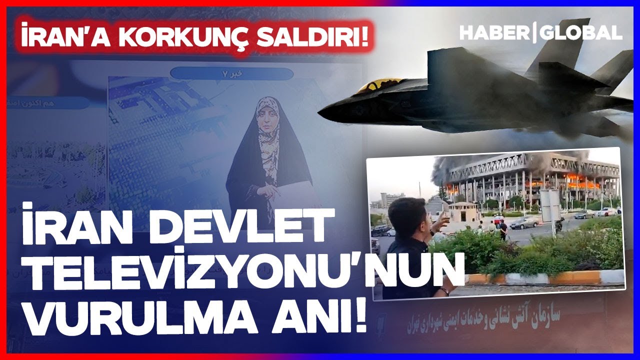 İran Devlet Televizyonu'nun Vurulma Anı! İsrail'den İnanılmaz Saldırı!