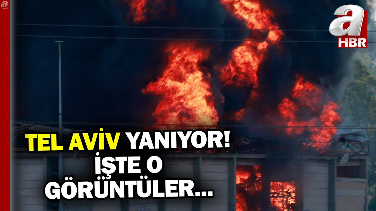 İran Tel Aviv'i Vurdu... Tel Aviv Yanıyor! | A Haber