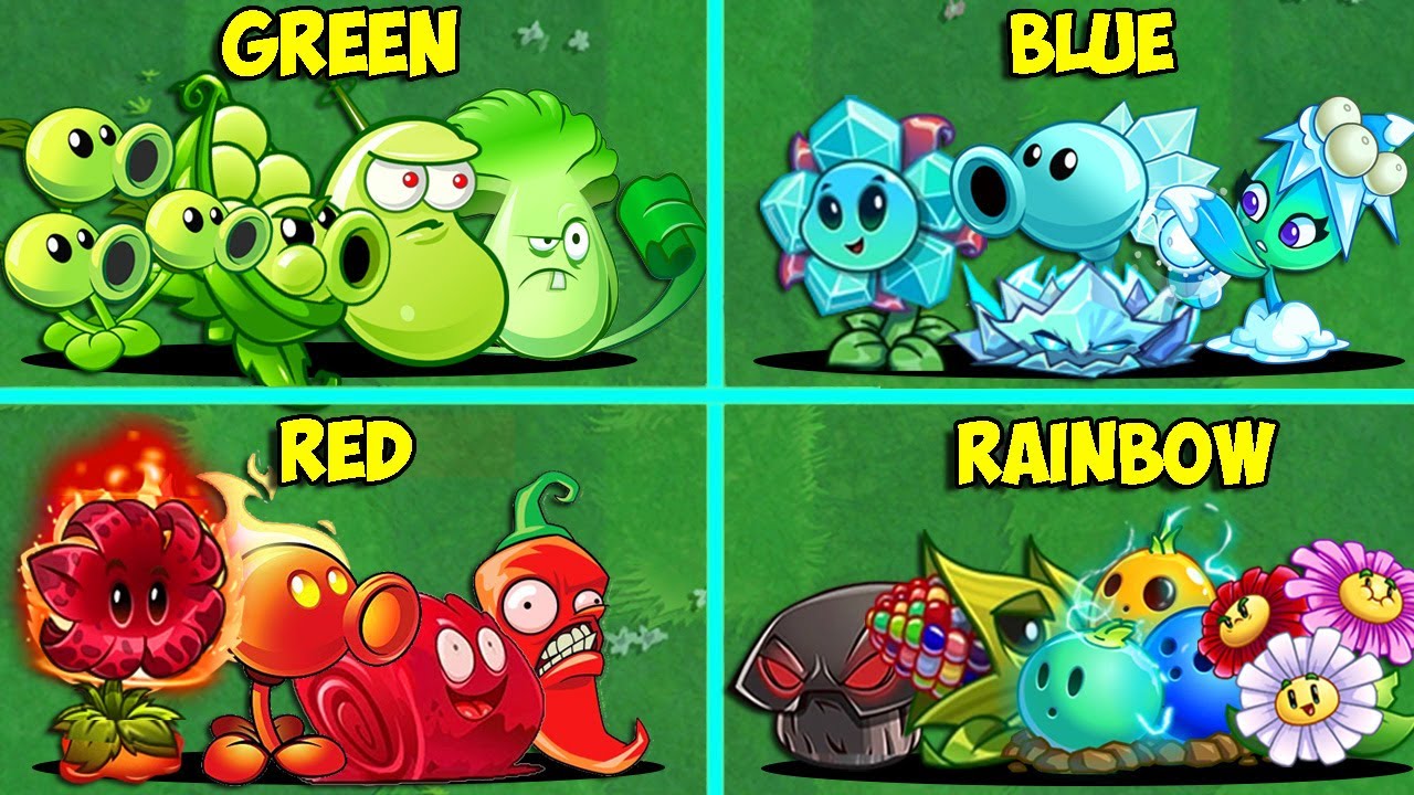 Random All Color Team Plants Battlez - WHo Will Win? - Pvz 2 Team Plant vs Team Plant