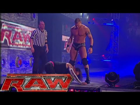 Randy Orton vs Jeff Hardy Intercontinental Championship Match RAW Jan 14,2008