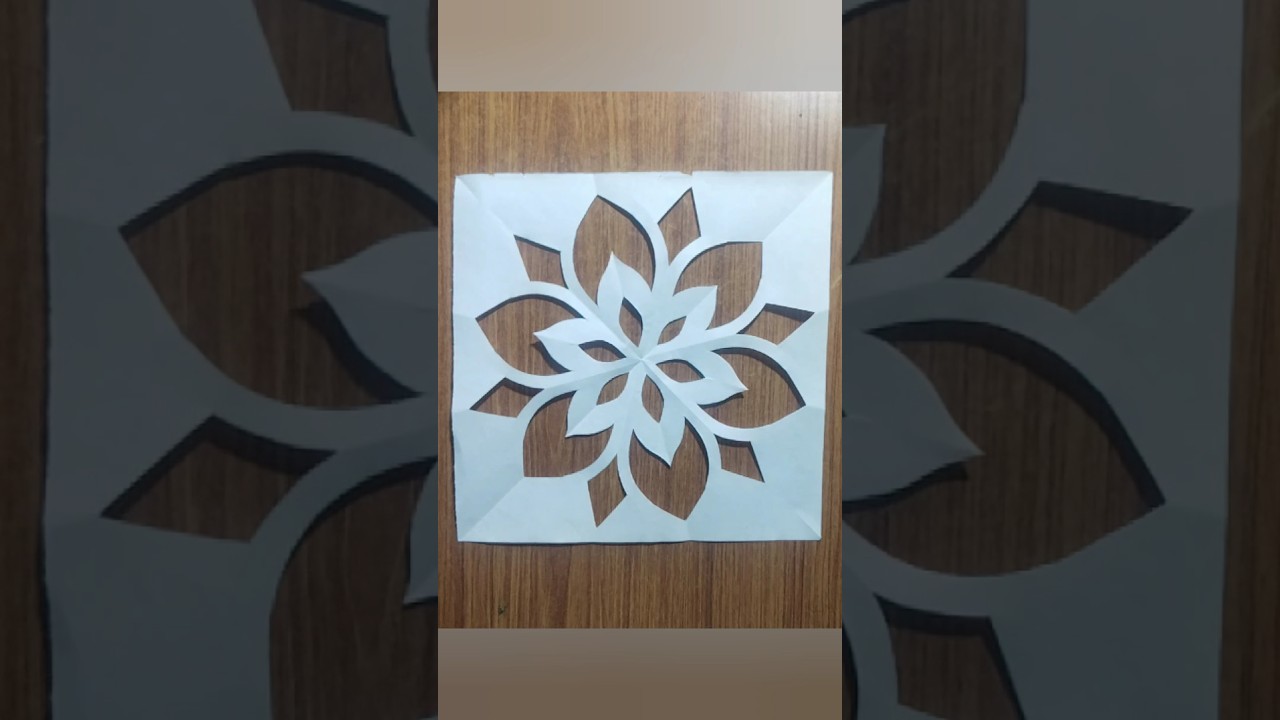 Rangoli Paper Stencil | Paper Rangoli | Indian Craft #shorts  #craft