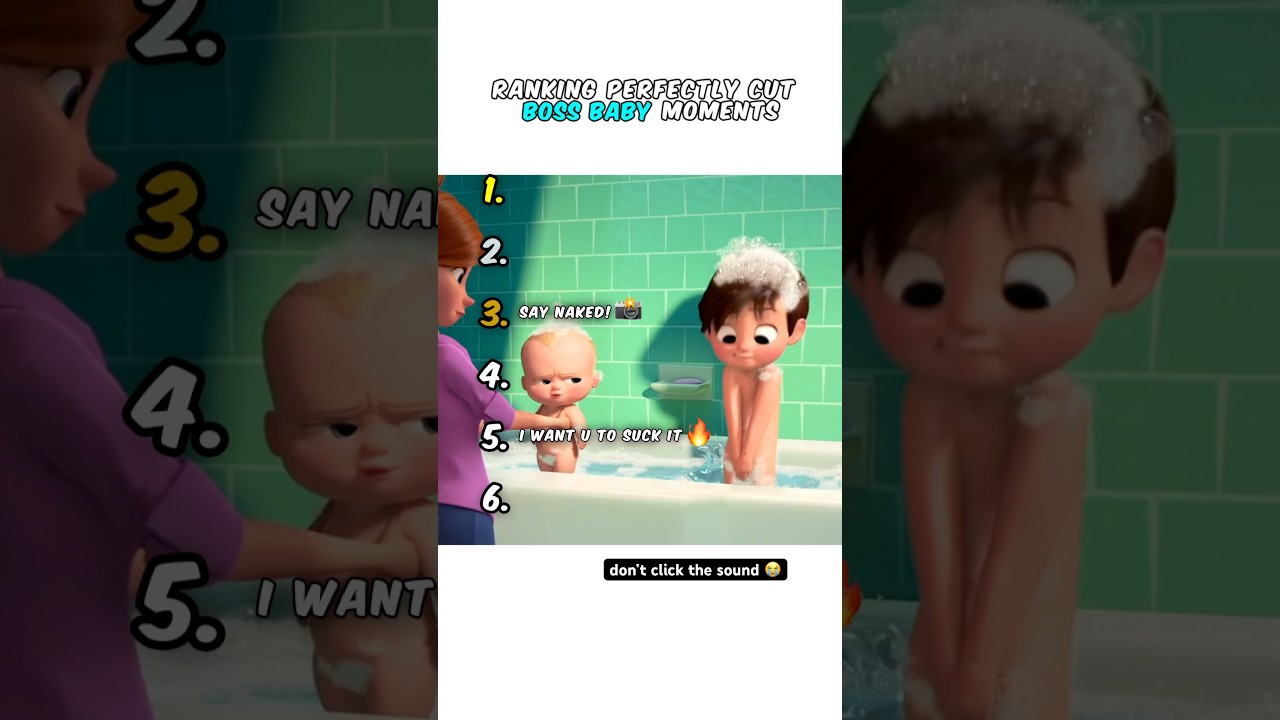 Ranking Boss Baby Moments 😭