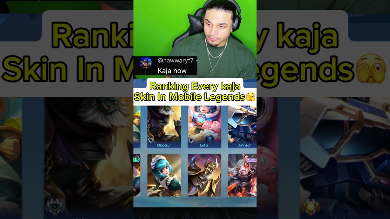 Ranking Every kaja Skin In Mobile Legends🫣#mobilelegends #kaja #ranking