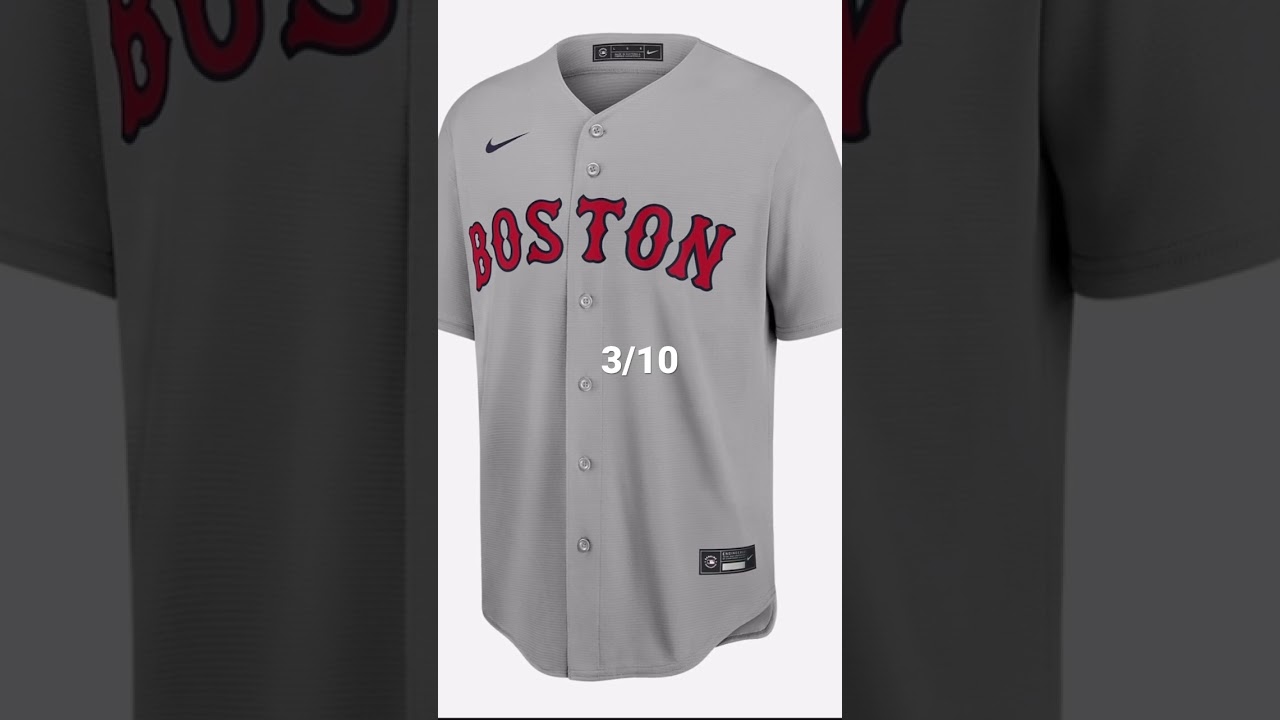 Ranking Red Sox Jerseys #viarl #baseball #redsox
