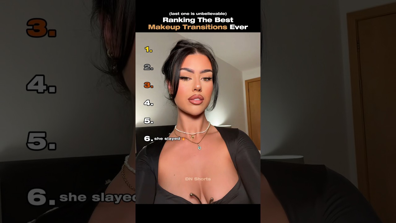 Ranking The Best Makeup Transitions Ever #makeup #ranking #tiktok #usa