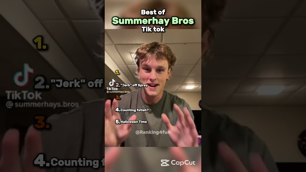 Ranking the best SUMMERHAY BROs Tik Tok´s ! 😂💀