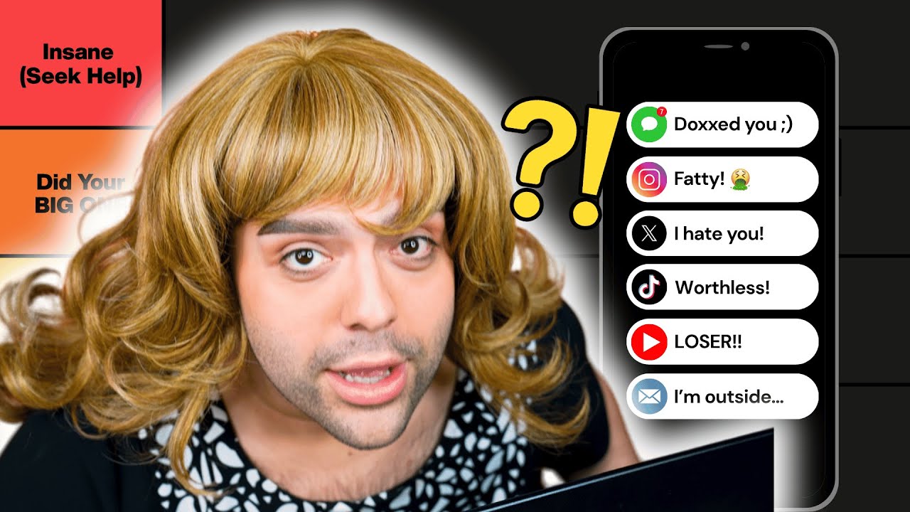 Ranking THE CRAZIEST Hate Comments I've Received