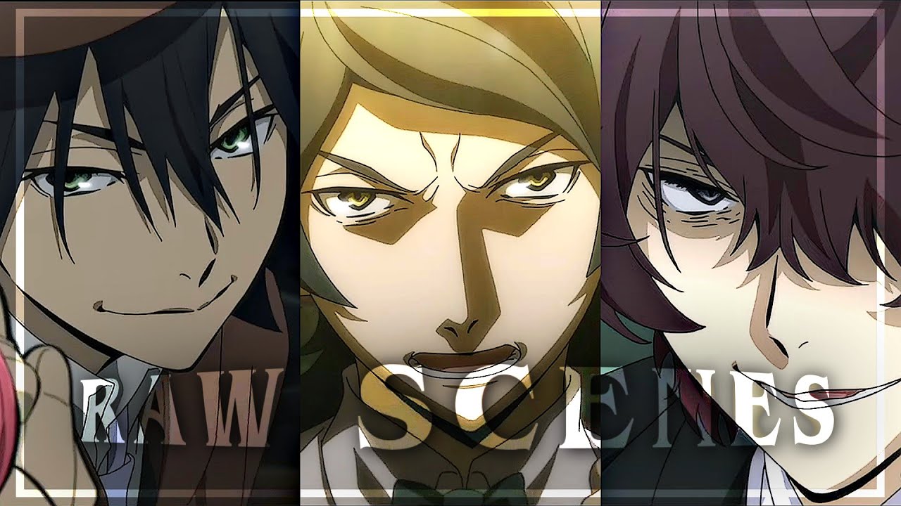 Ranpo & Oguri & Poe | Raw scenes | Bungou stray dogs | S4EP4