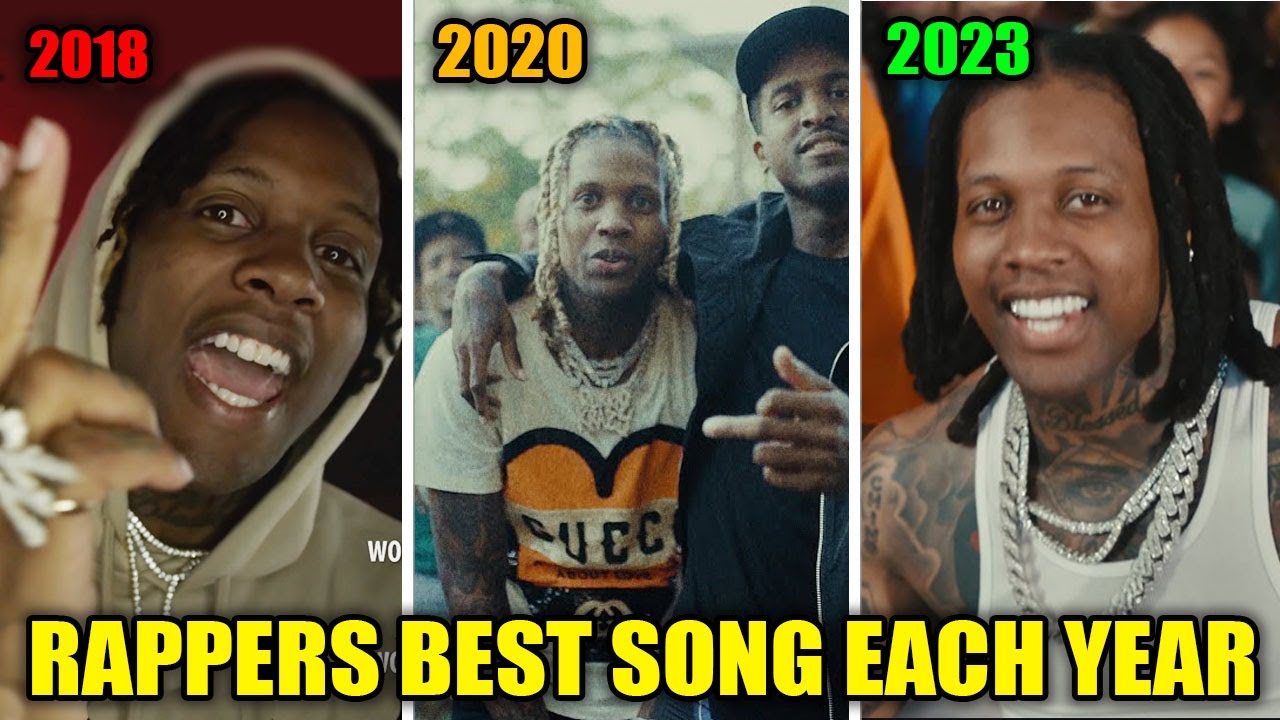 RAPPERS BEST SONG EACH YEAR