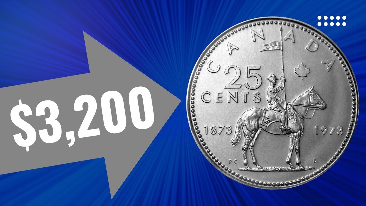 RARE 1973 RCMP 25cents: The $3200 Large Bust Collectible Canadian Quarter #mapleleafnumismatics