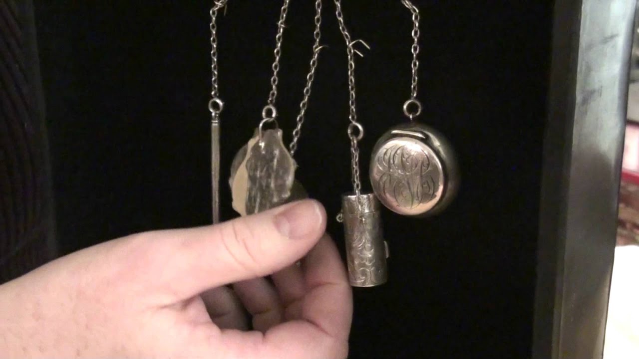 Rare 19th Century Victorian Sterling Chatelaine
