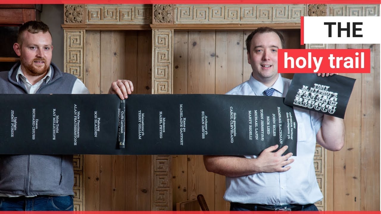 Rare Monty Python end credits scroll up for auction - for up to £6,000! | SWNS TV