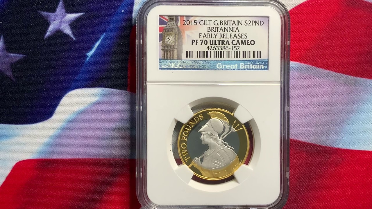 Rare World Coins Great Britain 2015 2 Pounds NGC Prf 70