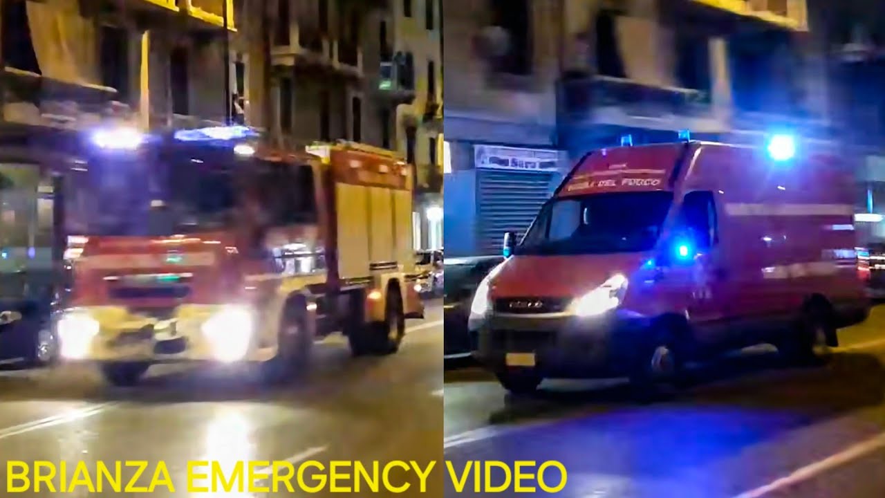 [RARE!/SCORTA] Autopompa e Carro Soccorso Ferroviario Vigili del fuoco Milano in emergenza!