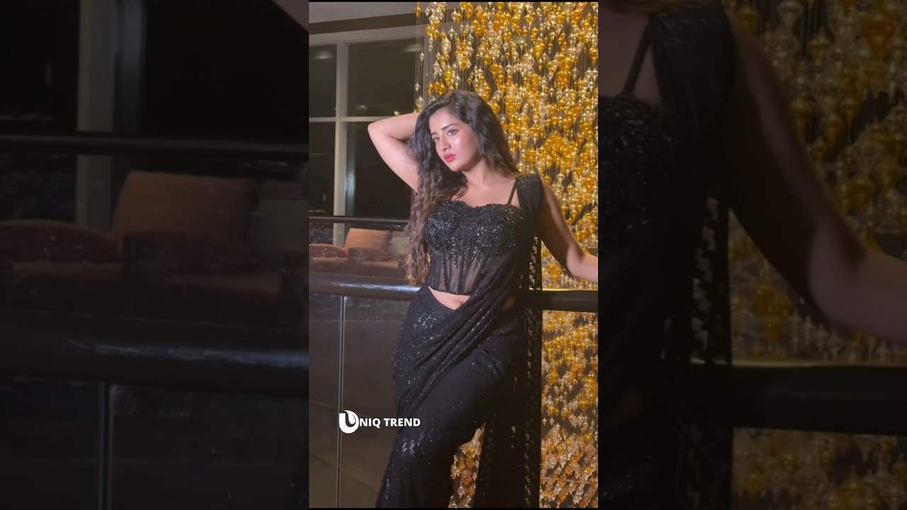 Rashi Singh Latest Hot Sexy Looks On Black Saree Open Hot Navel Armpit 🥵😍 #rashisingh #love #actress