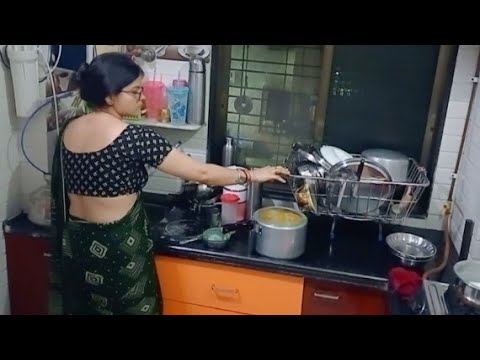 🌚Rat me sara kaam karke subha ke liye🦾 positive rehti hu/Indian night time cleaning vlog