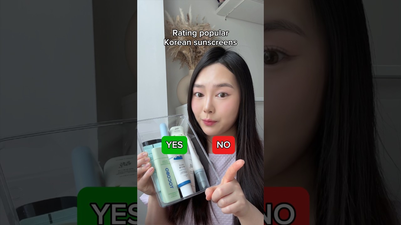 Rating popular Korean sunscreens #koreanskincare #kbeauty #sunscreen #skincare #spf