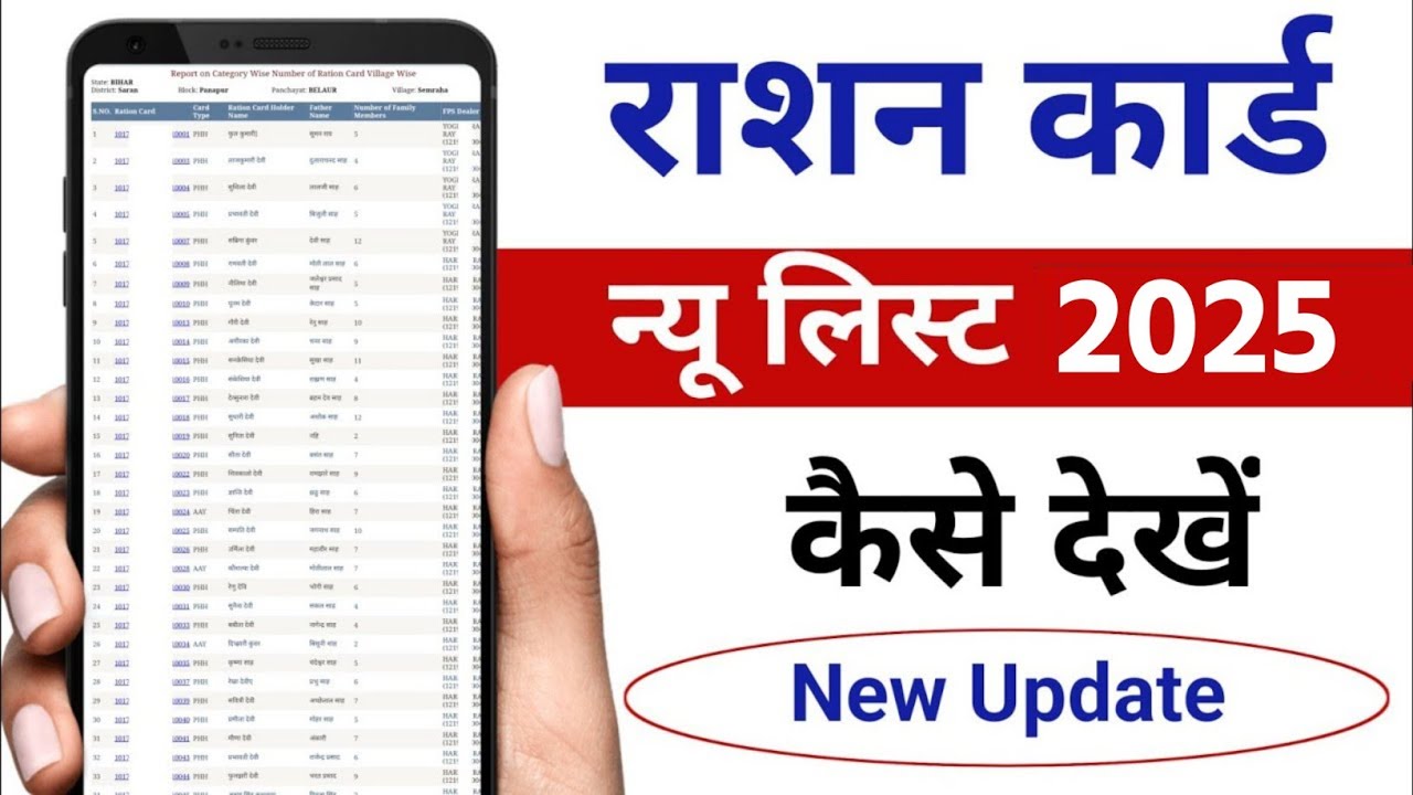 Ration Card List Kaise Dekhe 2024 | How to Download Ration Card List | New Ration Card list