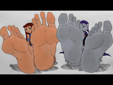 Raven / Starfire - Feet