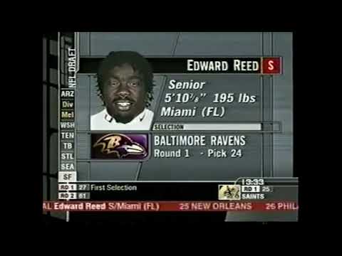 Ravens Select FS Ed Reed (2002 NFL Draft)