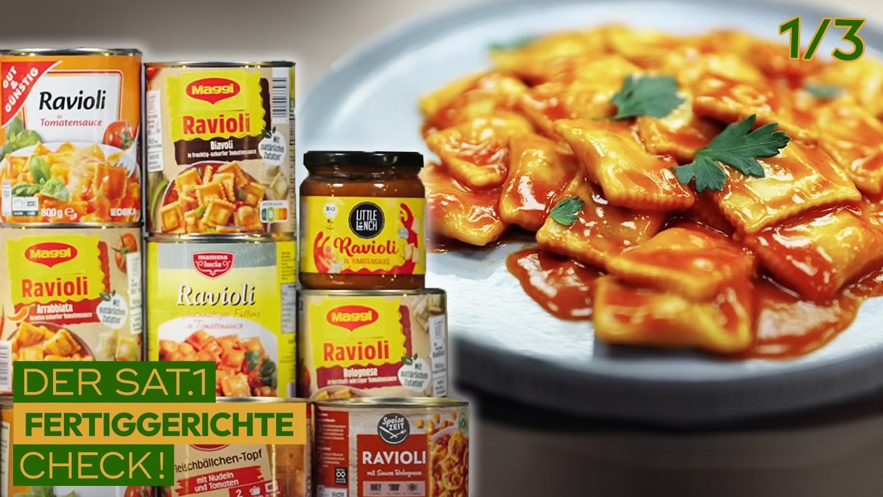 Ravioli im Test: Wie schneidet die Dosen-Pasta ab? |1/3| Klassiker | SAT.1 Fertiggerichte-Check!