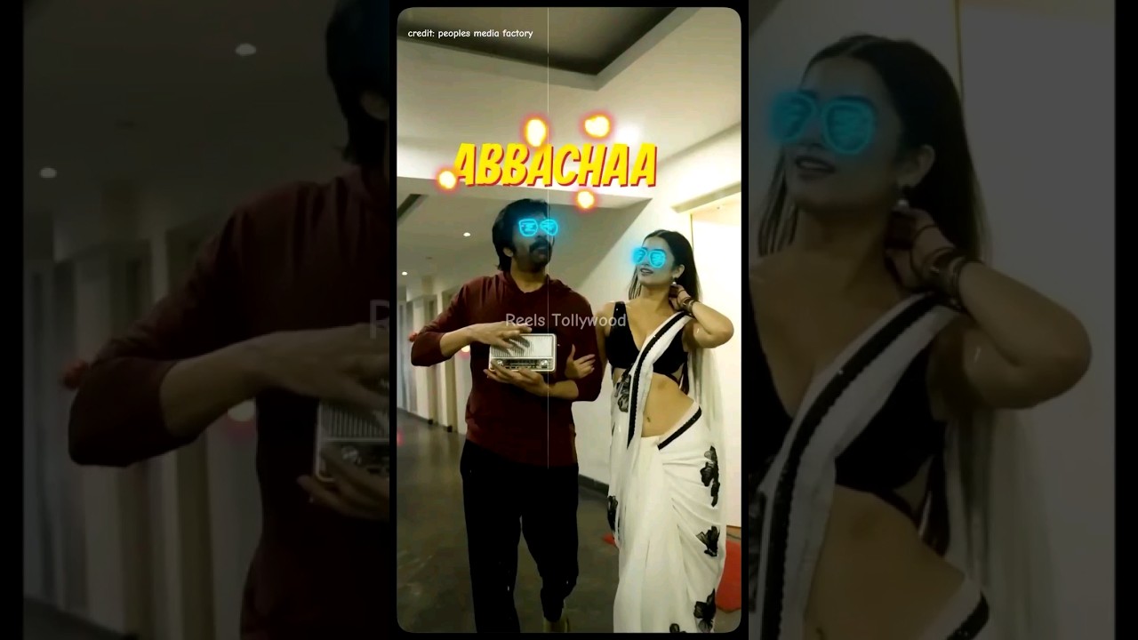 Raviteja & Bhagyashri Borse 😍.. #mrbachchan #raviteja #bhagyashriborse #shorts