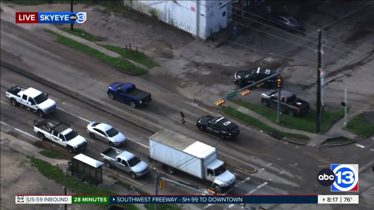RAW Police Chase vs Stolen F150, suspect in straw hat caught