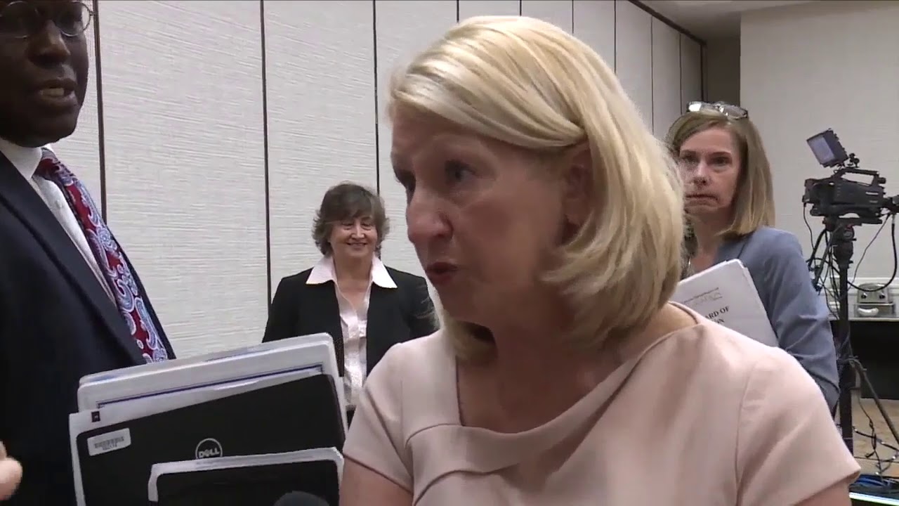 RAW VIDEO | Pam Stewart avoids questions after 1000+ teachers fired for failing state exam