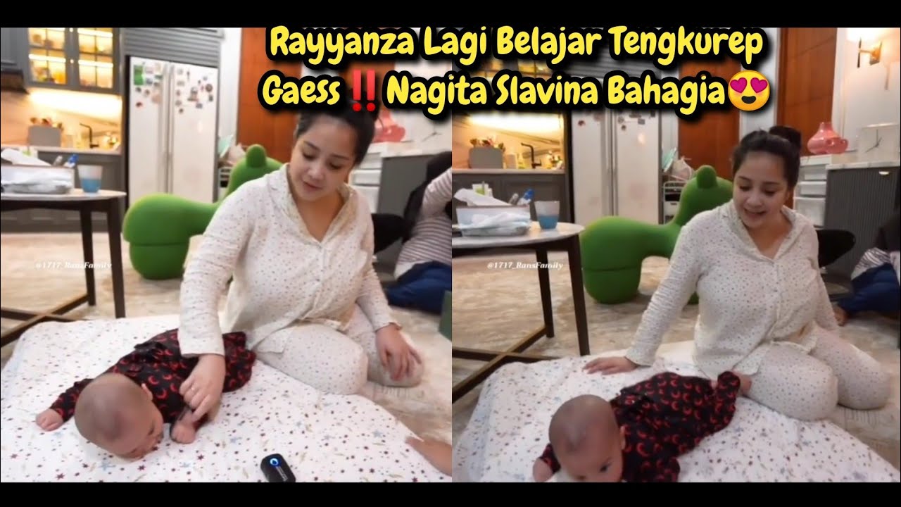 Rayyanza Lagi Belajar Tengkurep Gaess‼️Nagita Slavina Bahagia😍