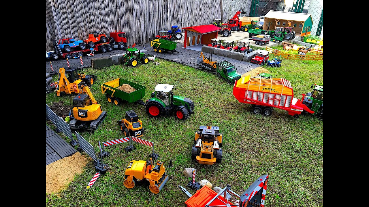 RC TRACTORS Farming Village Massey Ferguson, New holland