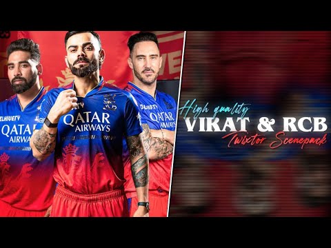 RCB Staff [ All Players and Batting Clips ] Twixtor Scenepack || #scenesbyharsh