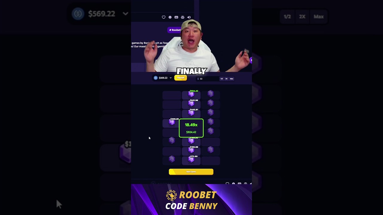 REACHING THE TOP ON ROOBET TOWERS!!! #roobet #slots #gambling