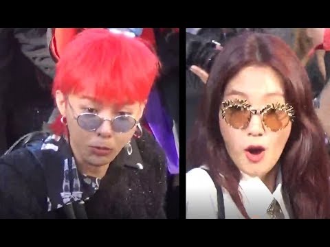 Reaction when G-DRAGON GD & Park Shin Hye meets chosaeho / Jo Se-ho @ Paris 3 october 2017