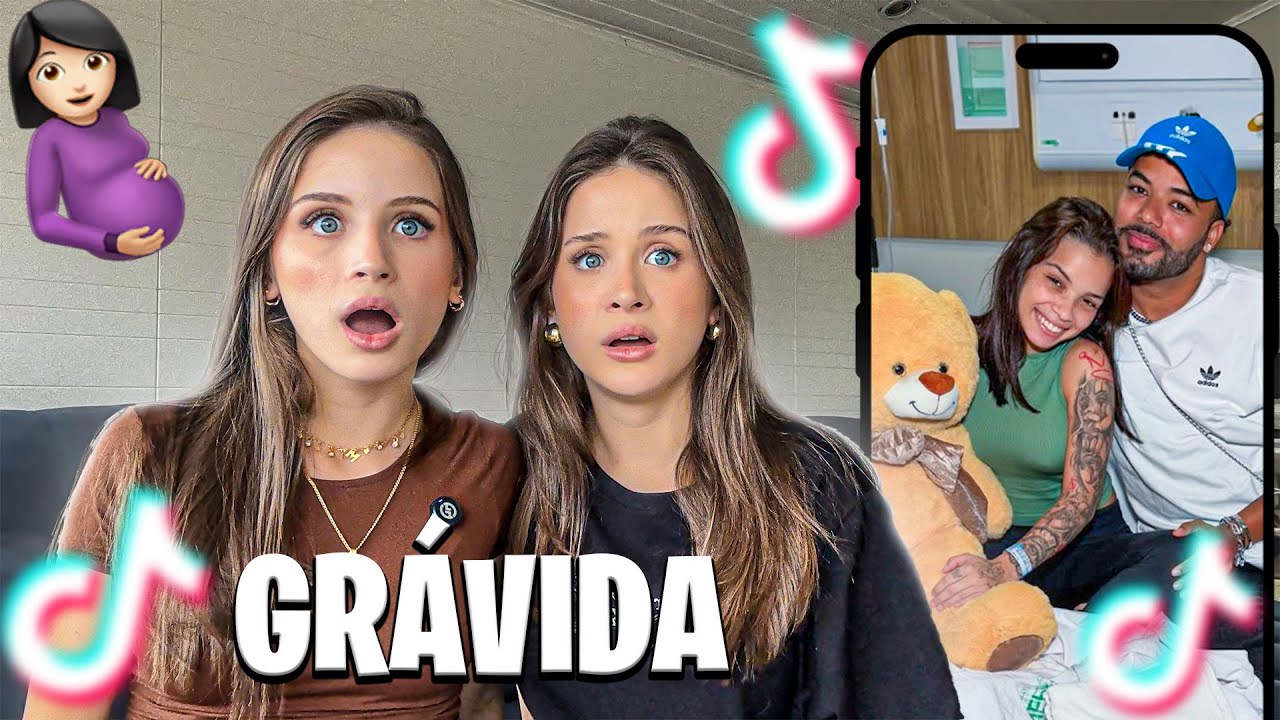 REAGINDO A GRAVIDEZ DA KAMILINHA! 🤰😱